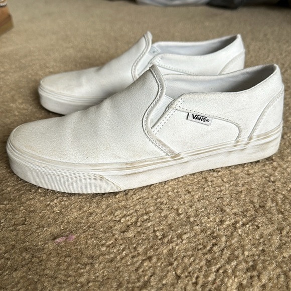 Vans Classic White Slip-On Tumble Shoe!! - Picture 2 of 7